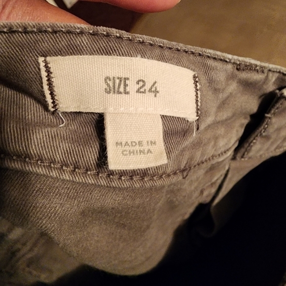 Madewell Olive Green Jeans Zip Bottom Size 24, Inseam 26" - Picture 6 of 11